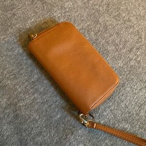 Brown leather wallet